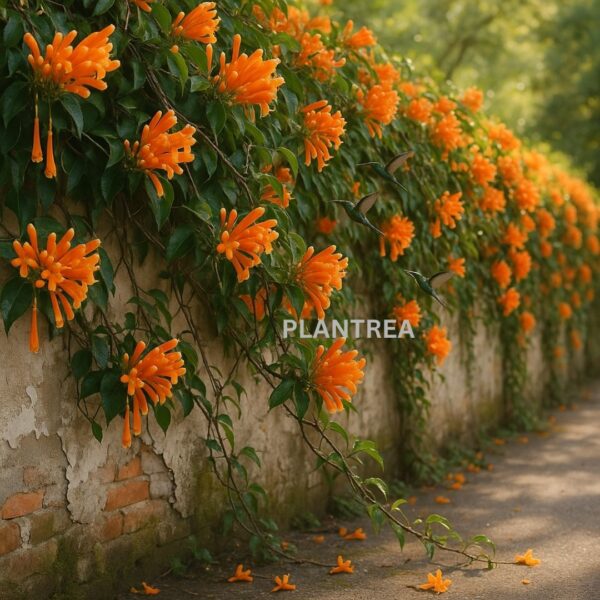 drooping funnel shaped trumpet flowers.