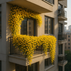 cat's claw plant (macfadyena unguis cati) fast growing climber vine