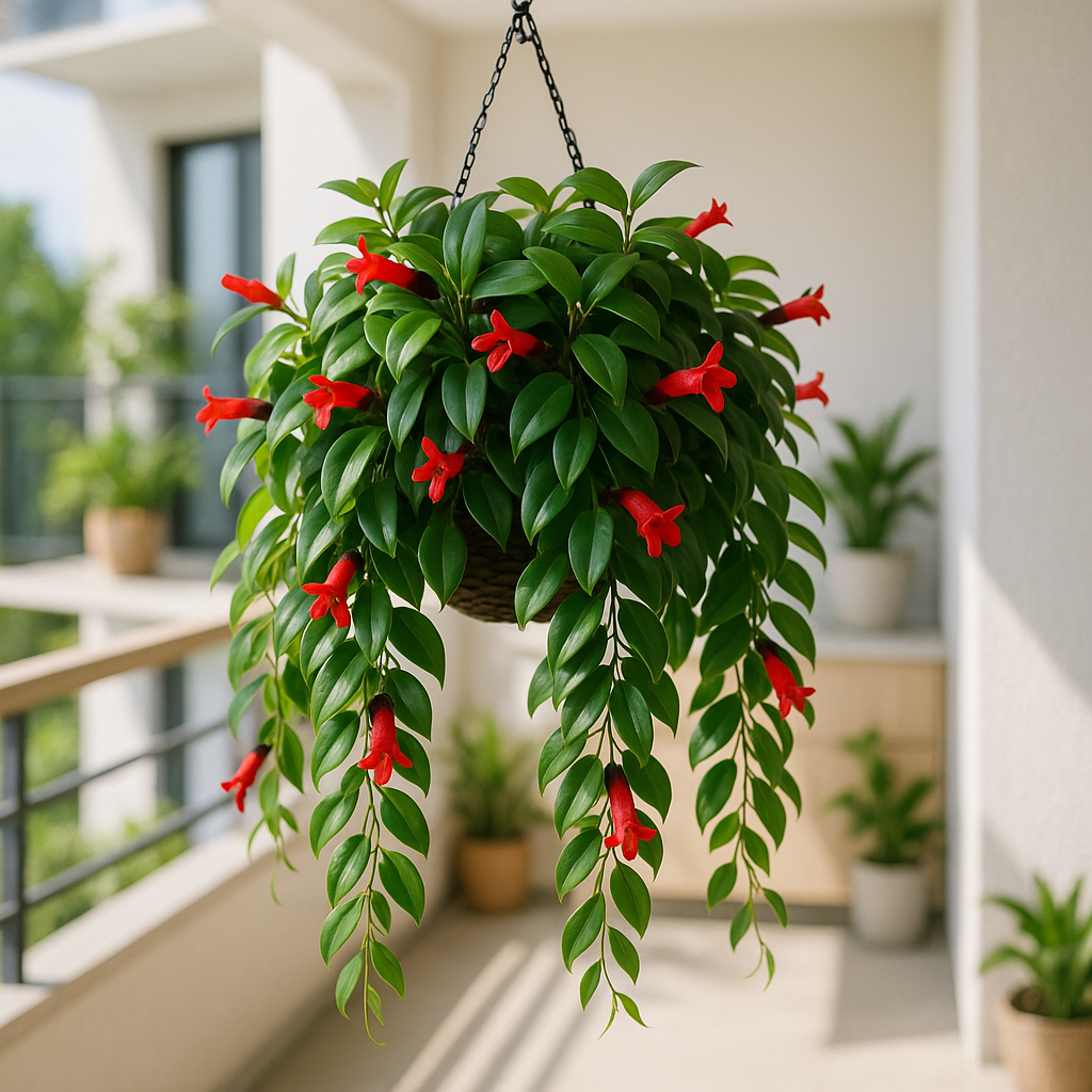 20250729 1351 vibrant lipstick plant display simple compose 01k1am9g5gec5rvkqpf798geeh