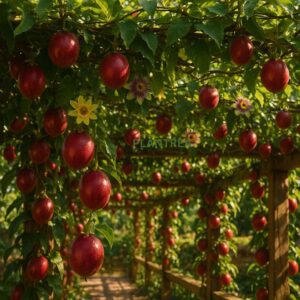 passion fruit plant – live healthy fruiting vine | fast growing climber for garden & home