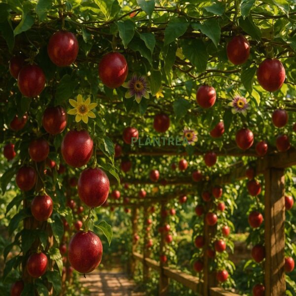 passion fruit plant – live healthy fruiting vine | fast growing climber for garden & home passion fruit plant – live healthy fruiting vine | fast growing climber for garden & home