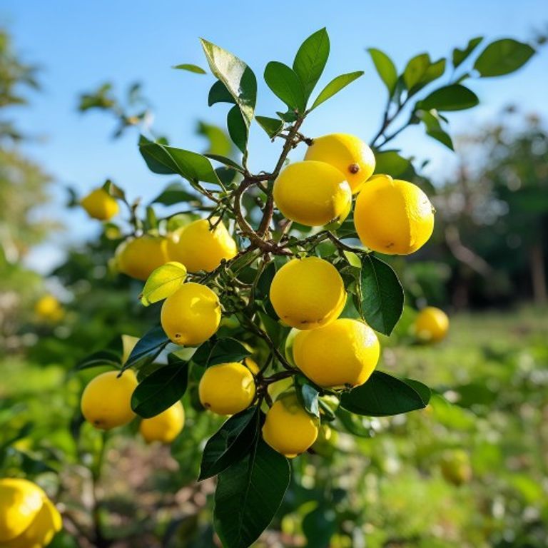 botanical photography of lemon vine pereskia aculeata visual appearance bright yellow oval lemon