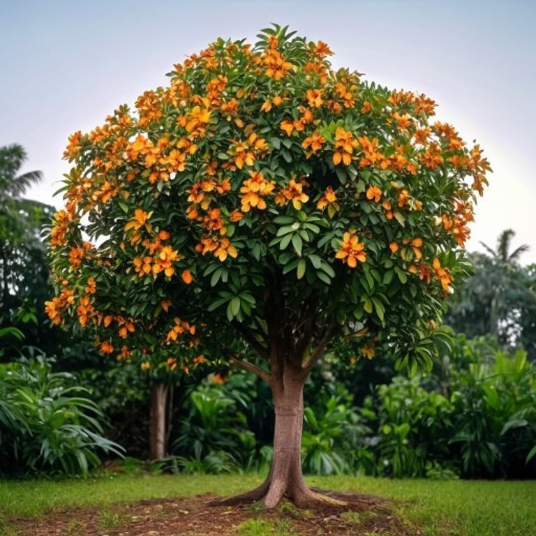 botanical photography of ashoka tree saraca asoca visual appearance ashoka tree tropical plant w