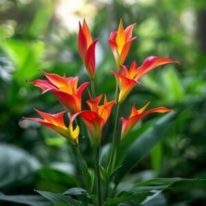 botanical photography of canna lily canna indica visual appearance canna lily tropical plant wit