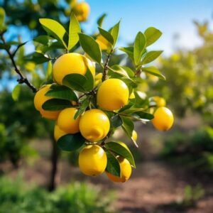 botanical photography of lemon tree citrus limon visual appearance bright yellow oval lemon frui